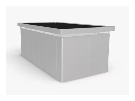 Plechový Záhradný Domček CasaNova® 3x6 strieborná-metalická