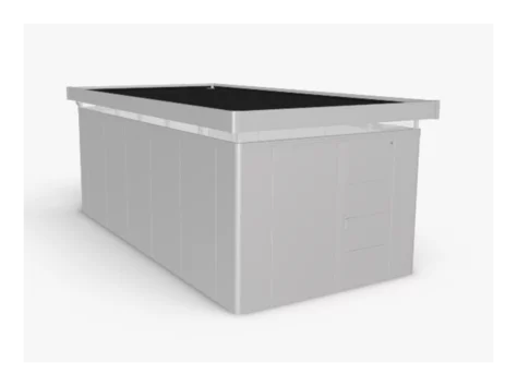 Plechový Záhradný Domček CasaNova® 3x6 strieborná-metalická