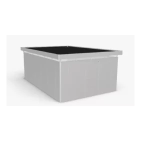 Plechový Záhradný Domček CasaNova® 4x6 strieborná-metalická
