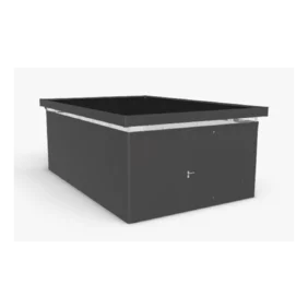 Plechový Záhradný Domček CasaNova® 4x6 tmavosivá-metalická