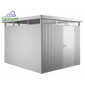 Plechový Záhradný Domček HighLine® H5 1-krídlový strieborná-metalická