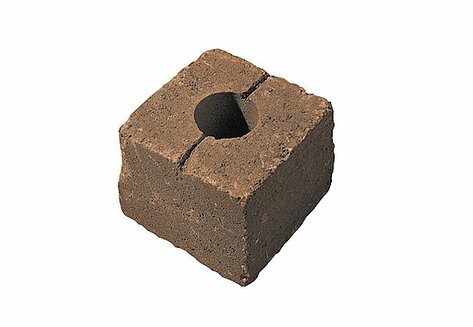 Plot DUVAR 1/2 20x20x15cm antická hnedá