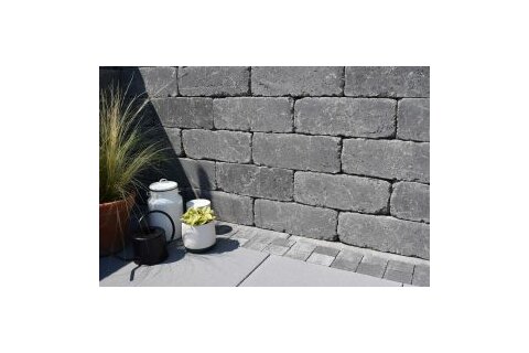 Plot DUVAR - antico 1/2 20x20x15cm antická grafitová