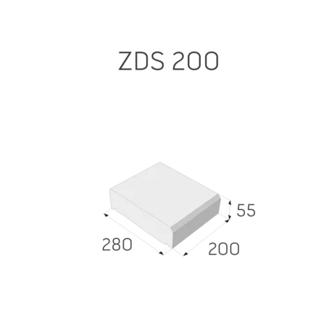 Plotová strieška priebežná ZDS 200 okrová