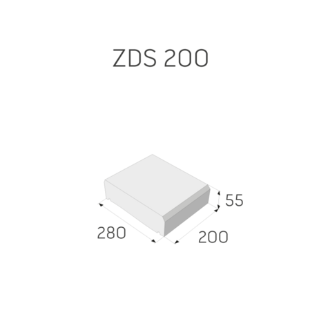 Plotová strieška priebežná ZDS 200 okrová