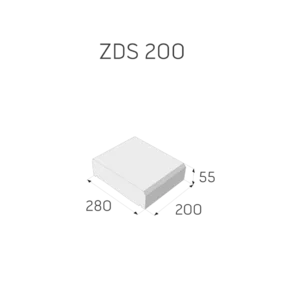Plotová strieška priebežná ZDS 200 sivá