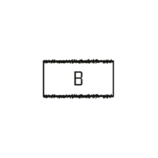 Priebežná dvojstranne štiepaná 39x19x19 cm