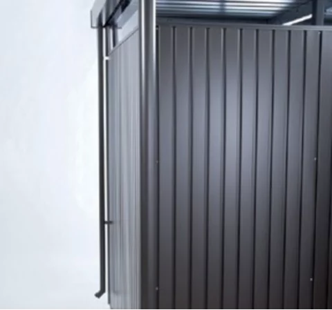 Set odkvapových zvodov Europa tmavosivá-metalická