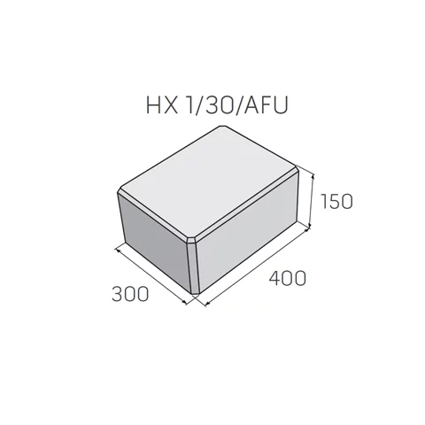 SIMPLE BLOCK tvarovka plná stĺpiková HX 1/30/AFU hladký okrový