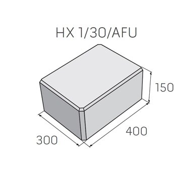 SIMPLE BLOCK tvarovka plná stĺpiková HX 1/30/AFU hladký tehlový