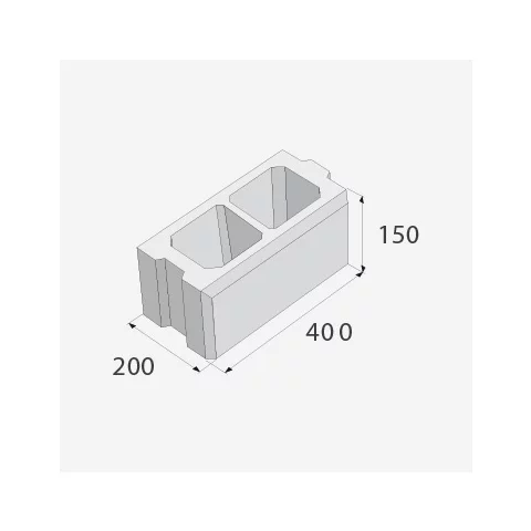 SIMPLE BLOCK tvarovka stĺpiková HX 1/30/AF hladký bielosivý