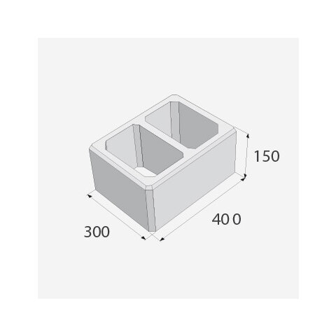 SIMPLE BLOCK tvarovka stĺpiková HX 1/30/AF hladký čierny