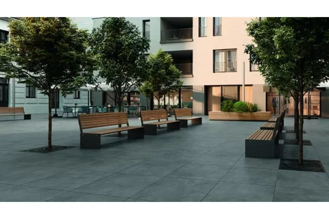 Terasová dlažba Villeroy & Boch Memphis 60x60x2cm Silver Grey