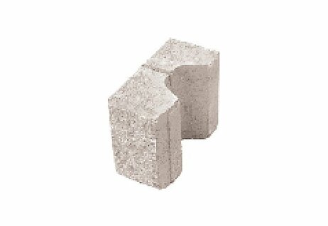 Tvárnica CASSER 1/4 3-strany štiepané 9,6x19,5x14,8cm biely