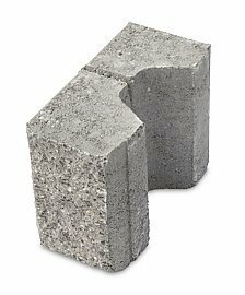 Tvárnica CASSER 1/4 3-strany štiepané 9,6x19,5x14,8cm dolomite