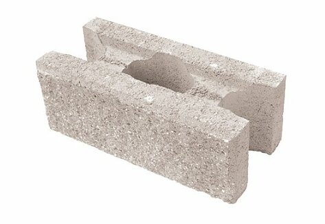 Tvárnica CASSER celý 2-strany štiepané 39,6x19,5x14,8cm biely