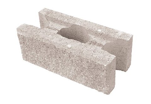 Tvárnica CASSER celý 2-strany štiepané 39,6x19,5x14,8cm biely