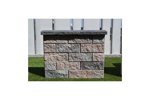 Tvárnica CASSER DUO 3B stĺpový prvok 3-strany štiepané 40x20x15 cm sépia