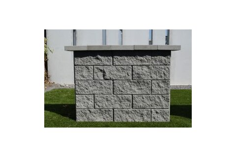 Tvárnica CASSER DUO 3B stĺpový prvok 3-strany štiepané 40x20x15 cm sivý