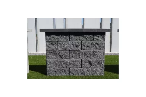 Tvárnica CASSER DUO celý 2-strany štiepané 40x20x15 cm grafitový