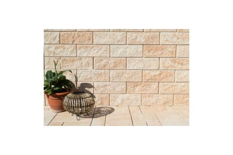 Tvárnica CASSER MONO celý 1-strana štiepaná/ 1-hladká 40x20x15 cm latte