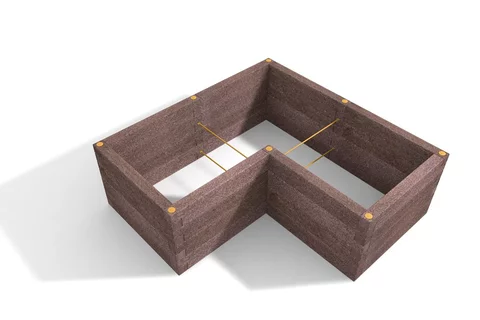 Vyvýšený záhon DURISOL tvar “L