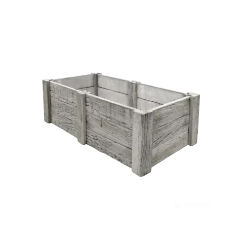 Vyvýšený záhon Línia dreva vzor DUB 3