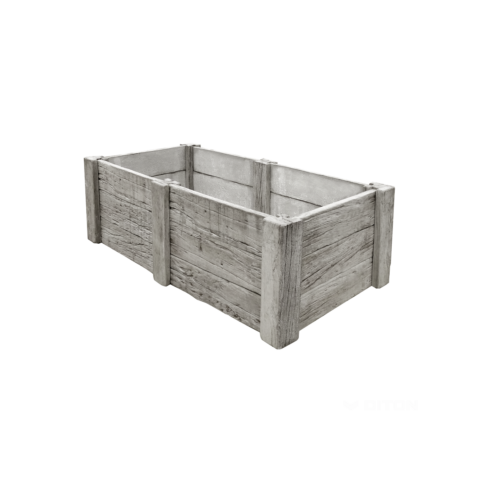 Vyvýšený záhon Línia dreva vzor DUB 3
