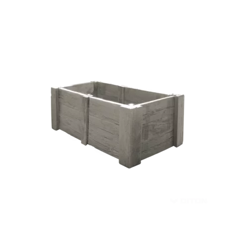 Vyvýšený záhon Línia dreva vzor DUB 6