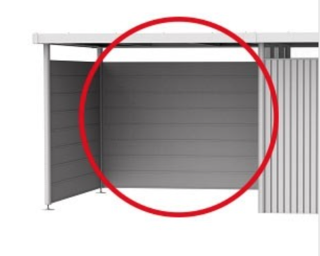 Zadná stena HighLine® tmavosivá-metalická