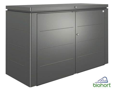 Záhradný Úložný Box HighBoard 200 tmavosivá-metalická