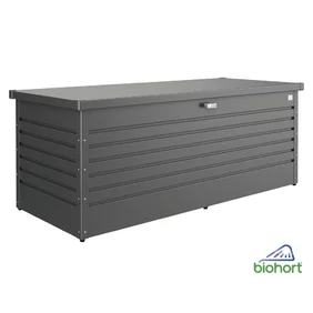 Záhradný Úložný Box HobbyBox 180 tmavosivá-metalická