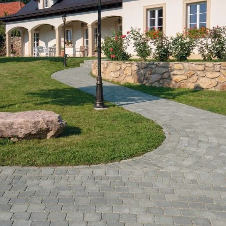 Zámková Dlažba CASTELLO® ANTICO 18,7/12,5/6cm sivo-čierna melírovaná