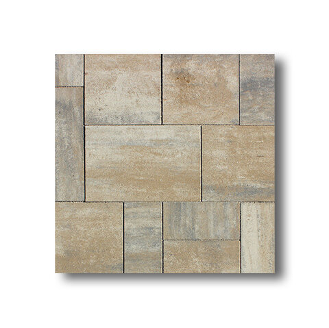 Zámková Dlažba CITYTOP® Grande kombi 6cm dymová hnedá melírovaná