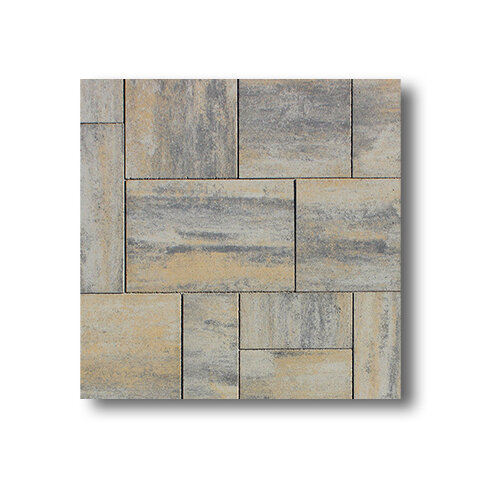 Zámková Dlažba CITYTOP® Grande kombi 6cm dymová žltá melírovaná