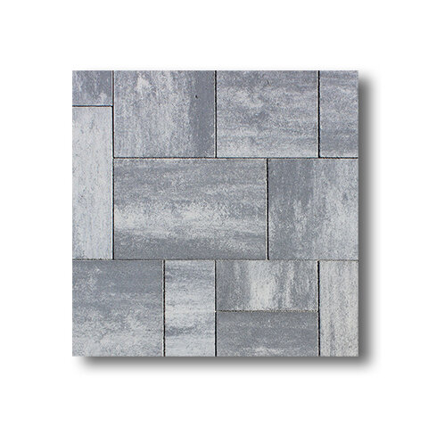 Zámková Dlažba CITYTOP® Grande kombi 6cm sivo-čierna melírovaná