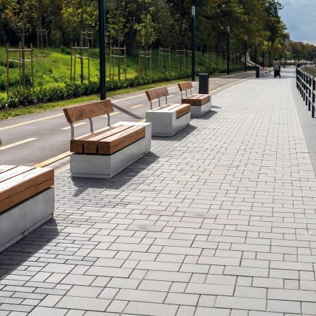 Zámková Dlažba CITYTOP® kombi 6cm sivá