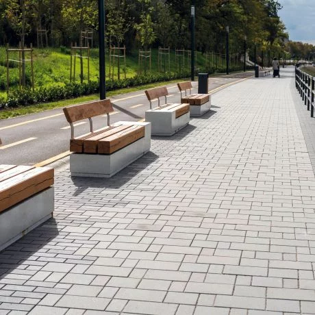 Zámková Dlažba CITYTOP® kombi 6cm sivá