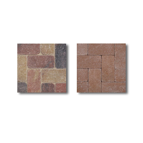 Zámková Dlažba GRAMINI 24,4x12,2x5cm tehlová červená