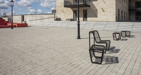 Zámková Dlažba GRANIKO® 14x14x6cm sivá