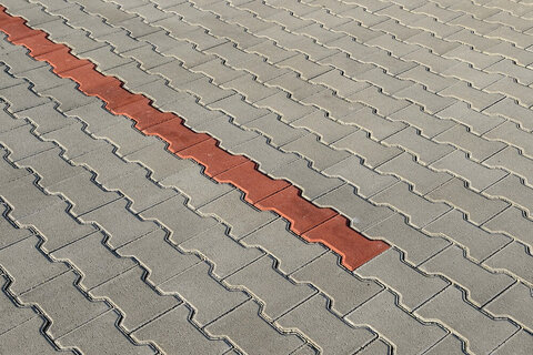 Zámková Dlažba HÁČKO 10cm Krajovka červená