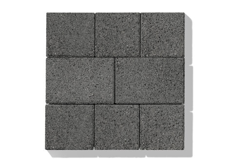 Zámková Dlažba INTAK aquaflair 16,5x16,5x8 cm grafitový čadič