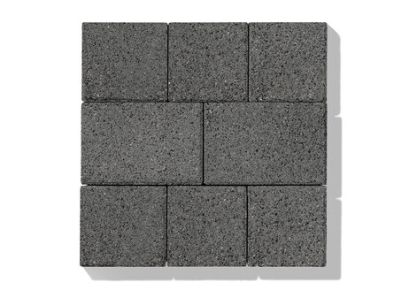 Zámková Dlažba INTAK aquaflair 16,5x16,5x8 cm grafitový čadič