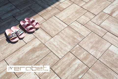 Zámková Dlažba KOMBI MAX 6cm melír Latte