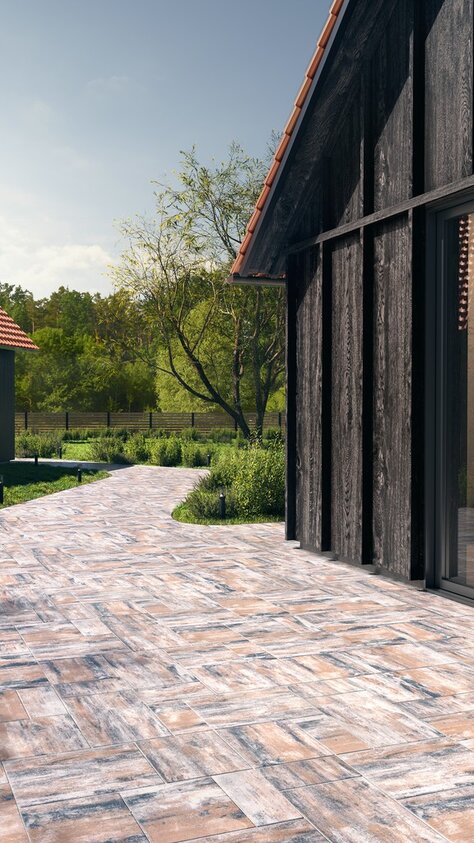 Zámková Dlažba KOMBI MAX 8cm melír Capua