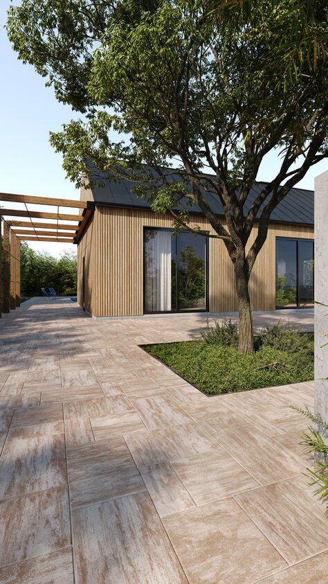 Zámková Dlažba KOMBI MAX 8cm melír Latte