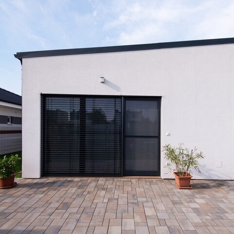 Zámkova Dlažba RETTANGO® kombi sivo-hnedo-grafitová