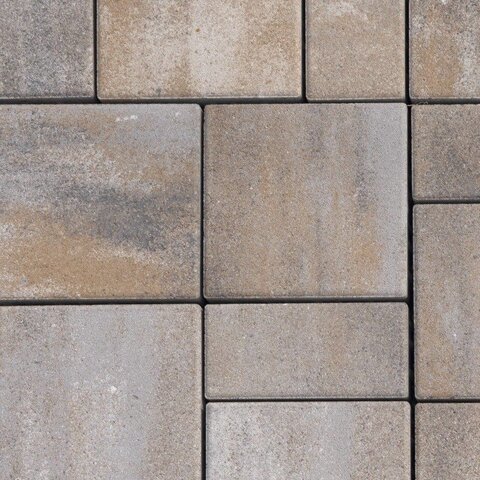 Zámkova Dlažba RETTANGO® kombi sivo-hnedo-grafitová