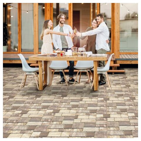 Zámková Dlažba Toscana® 6cm cappucino melírovaná