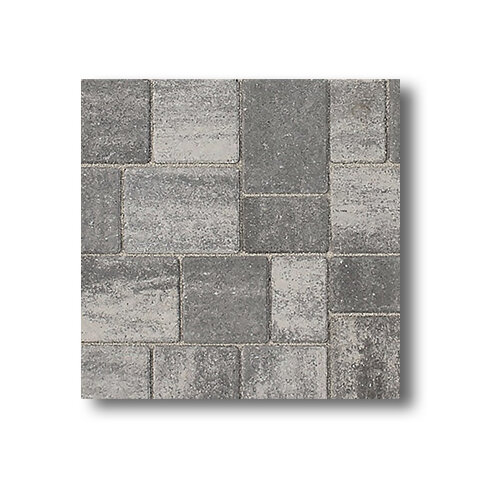 Zámková Dlažba Toscana® 8cm sivo-čierna melírovaná